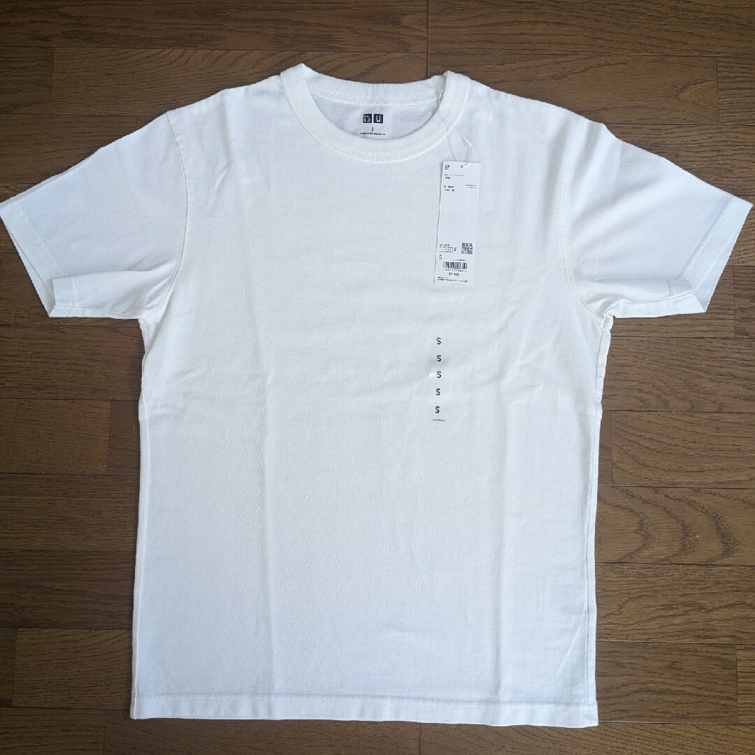 UNIQLO(ユニクロ)のユニクロ クルーネックTシャツ ホワイト メンズのトップス(Tシャツ/カットソー(半袖/袖なし))の商品写真