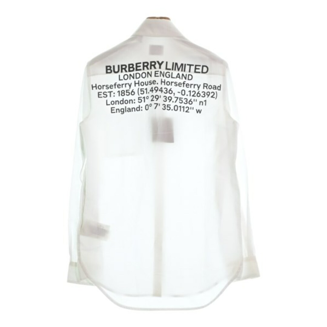 BURBERRY(バーバリー)のBURBERRY バーバリー カジュアルシャツ 34(XXS位) 白 【古着】【中古】 レディースのトップス(シャツ/ブラウス(長袖/七分))の商品写真