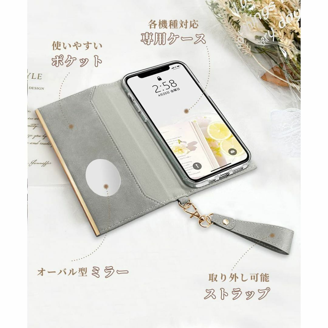 【サイズ:iPhone12_色:グレー】OCTERR iPhone 12 ケース スマホ/家電/カメラのスマホアクセサリー(その他)の商品写真