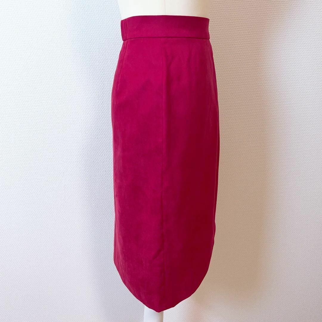 ●20-15/ NOLLEY'S スエード風タイトスカート 36 ピンク レディースのスカート(その他)の商品写真