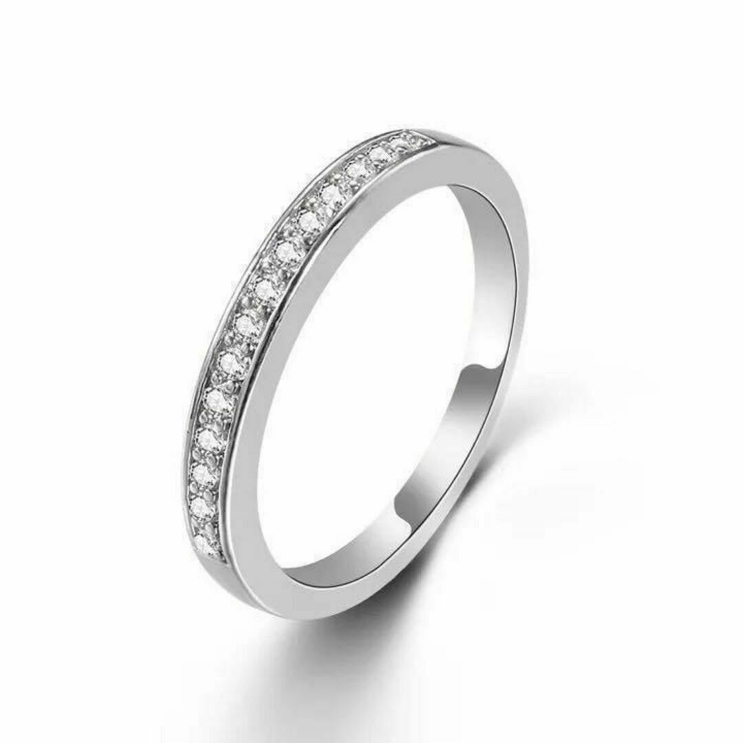 リング　レディース　ジルコニア　シンプル 人口ダイヤ　指輪　シルバー　新品 レディースのアクセサリー(リング(指輪))の商品写真