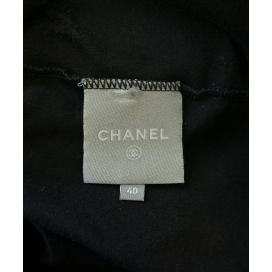 CHANEL(シャネル)のCHANEL シャネル Tシャツ・カットソー 40(M位) 黒 【古着】【中古】 レディースのトップス(カットソー(半袖/袖なし))の商品写真