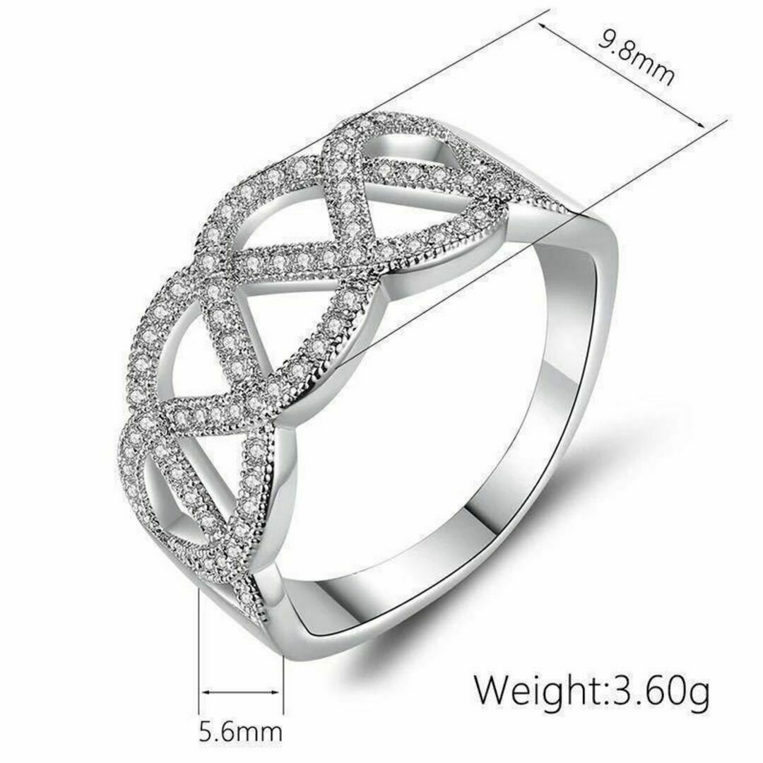 ジルコニアリング　指輪　シンプルリング　12号　14号　シルバー　新品 レディースのアクセサリー(リング(指輪))の商品写真