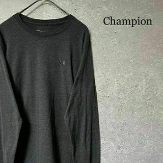 チャンピオン(Champion)のChampion チャンピオン 長袖 ロンＴ ワンポイントロゴ 刺繍ロゴ M(Tシャツ/カットソー(七分/長袖))