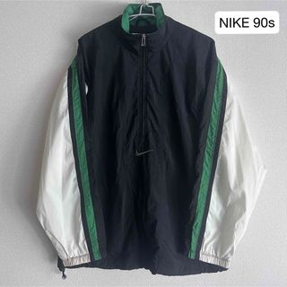 NIKE - NIKE 90s ナイロンジャケット 銀タグ ハーフジップ