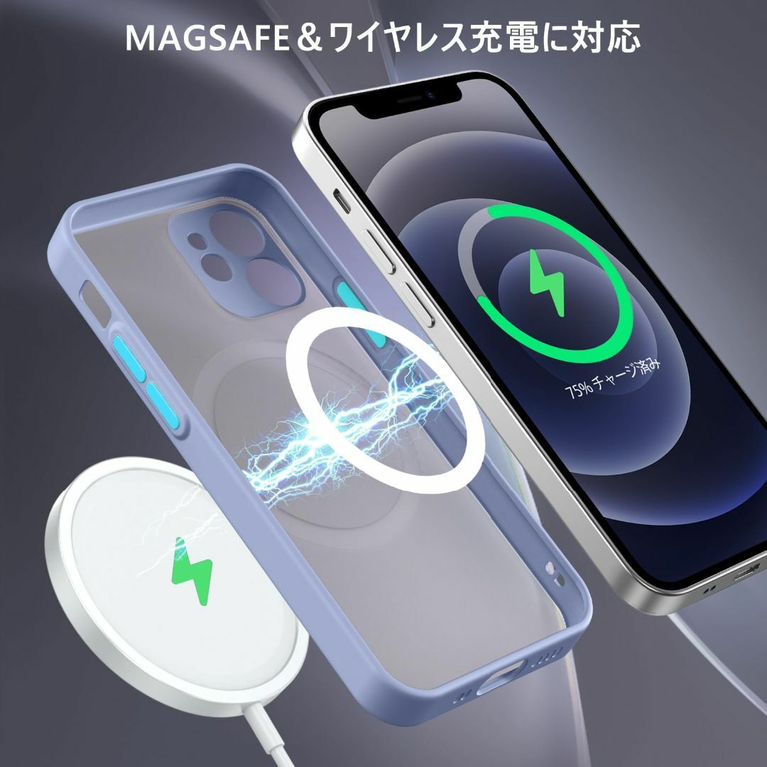 【在庫処分】GUAGUA iPhone 12 Mini ケース MagSafe対 スマホ/家電/カメラのスマホアクセサリー(その他)の商品写真