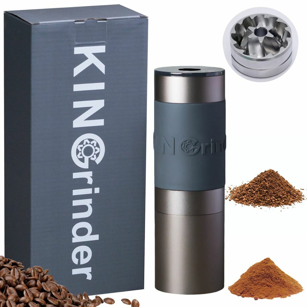 KINGrinder K1 手挽きコーヒーミル 160段階内部式粒度調整 均一性 インテリア/住まい/日用品のキッチン/食器(容器)の商品写真
