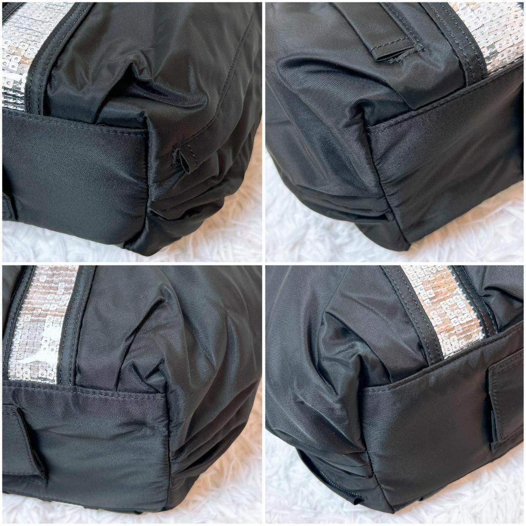 ■ELISE TRAN 2way ショルダー ハンドバッグ スパンコールナイロン レディースのバッグ(ショルダーバッグ)の商品写真