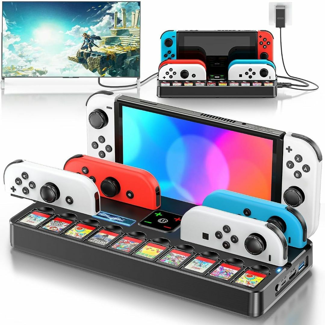 【色: ブラック】Switch TV ドック HDMI変換/TVモード/テーブル エンタメ/ホビーのゲームソフト/ゲーム機本体(その他)の商品写真