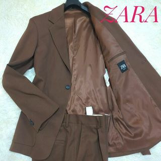 ザラ(ZARA)の✨希少色✨　ZARA　ブラウン　スーツ　セットアップ　大きいサイズ　2B(セットアップ)