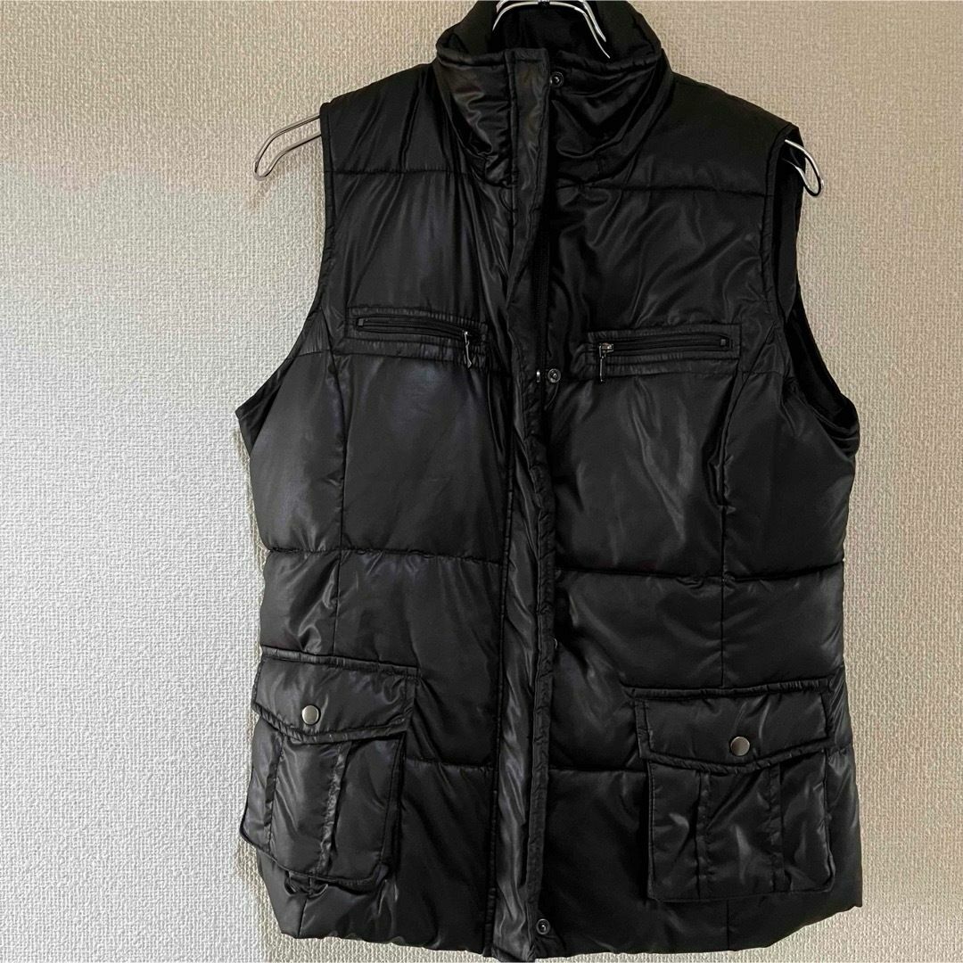 ダウンベスト　LAVANTI 黒 ブラック Mサイズ　ジップアップ レディースのジャケット/アウター(ダウンベスト)の商品写真
