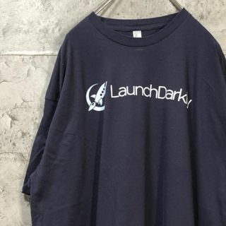 launch darkly スペースシャトル 企業ロゴ ビック Tシャツ(Tシャツ/カットソー(半袖/袖なし))