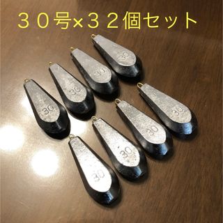 新品 30号 32個セット 釣り用 六角錘 おもり オモリ 海 川 船 魚つり(その他)