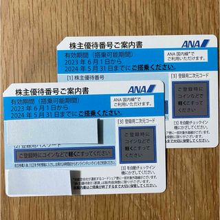 エーエヌエー(ゼンニッポンクウユ)(ANA(全日本空輸))のANA  株主優待券　2枚(その他)