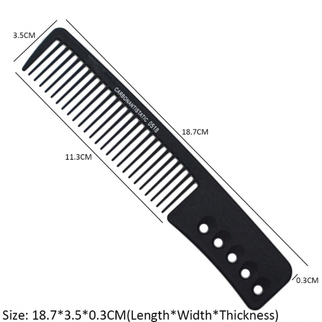 刈り上げコーム 刈り込みコーム カットコーム 理容 美容 櫛 コーム コスメ/美容のヘアケア/スタイリング(ヘアブラシ/クシ)の商品写真