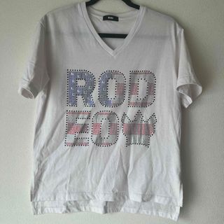 RODEO CROWNS - RODEO CROWNSストーン半袖VネックTシャツF