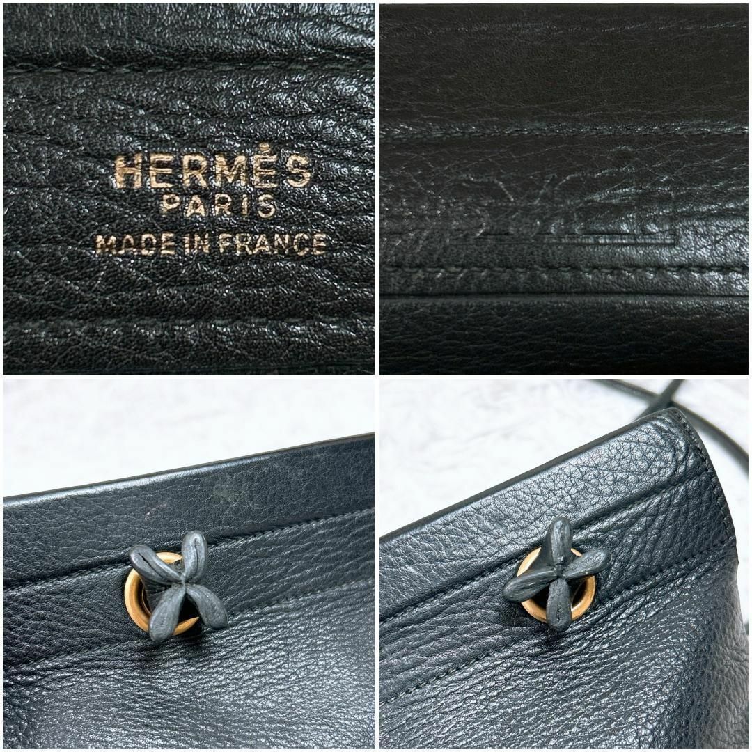 Hermes(エルメス)の☆HERMES エルメス ワンショルダーバッグ レザー ブラック レディースのバッグ(ハンドバッグ)の商品写真