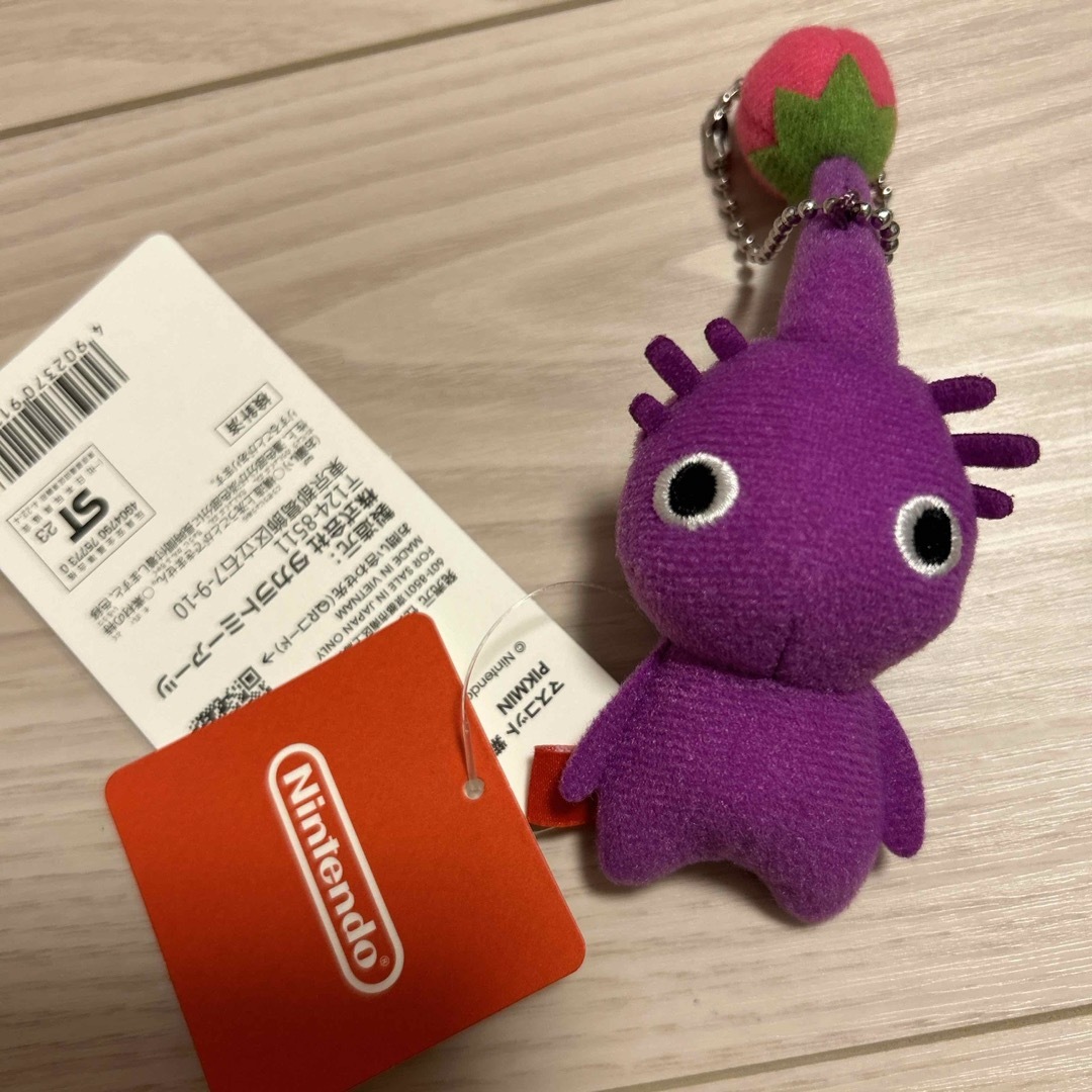 紫ピクミン　マスコット エンタメ/ホビーのおもちゃ/ぬいぐるみ(キャラクターグッズ)の商品写真