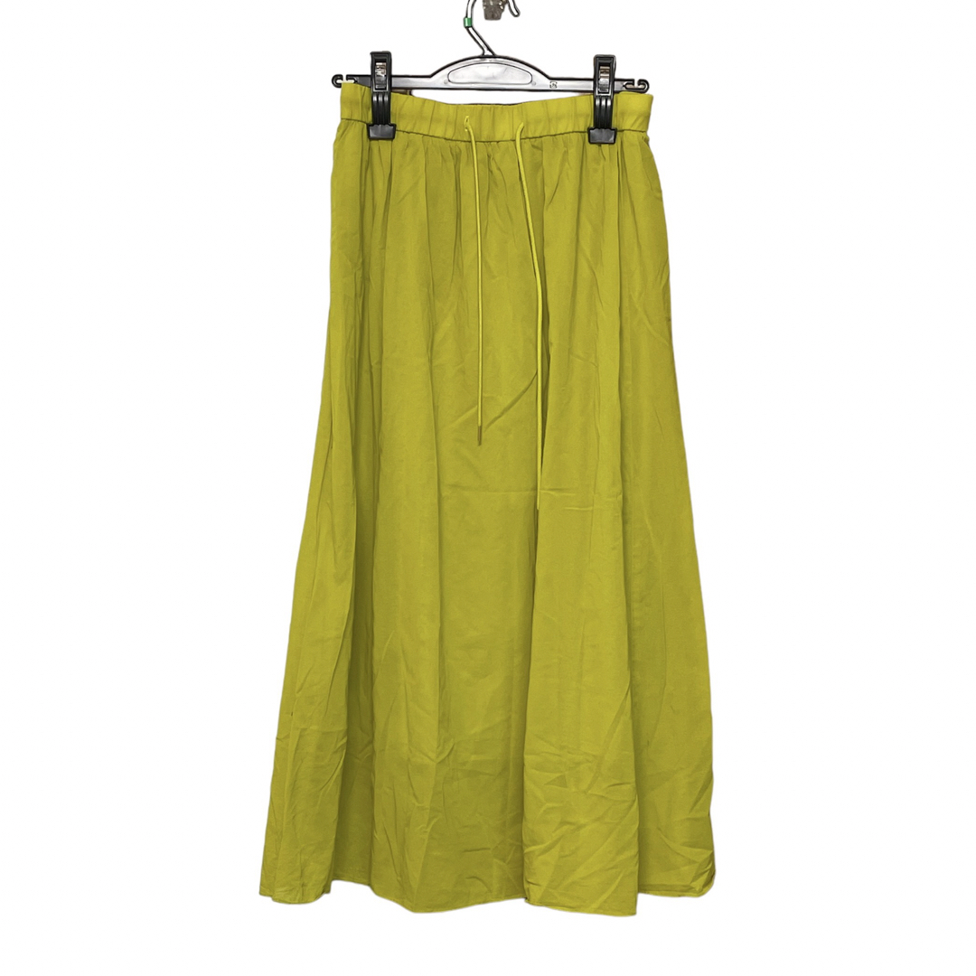YANGANY(ヤンガニー)のYangany ヤンガニー　スカート　レモンイエロー　黄色　フレア　日本製 レディースのスカート(ロングスカート)の商品写真