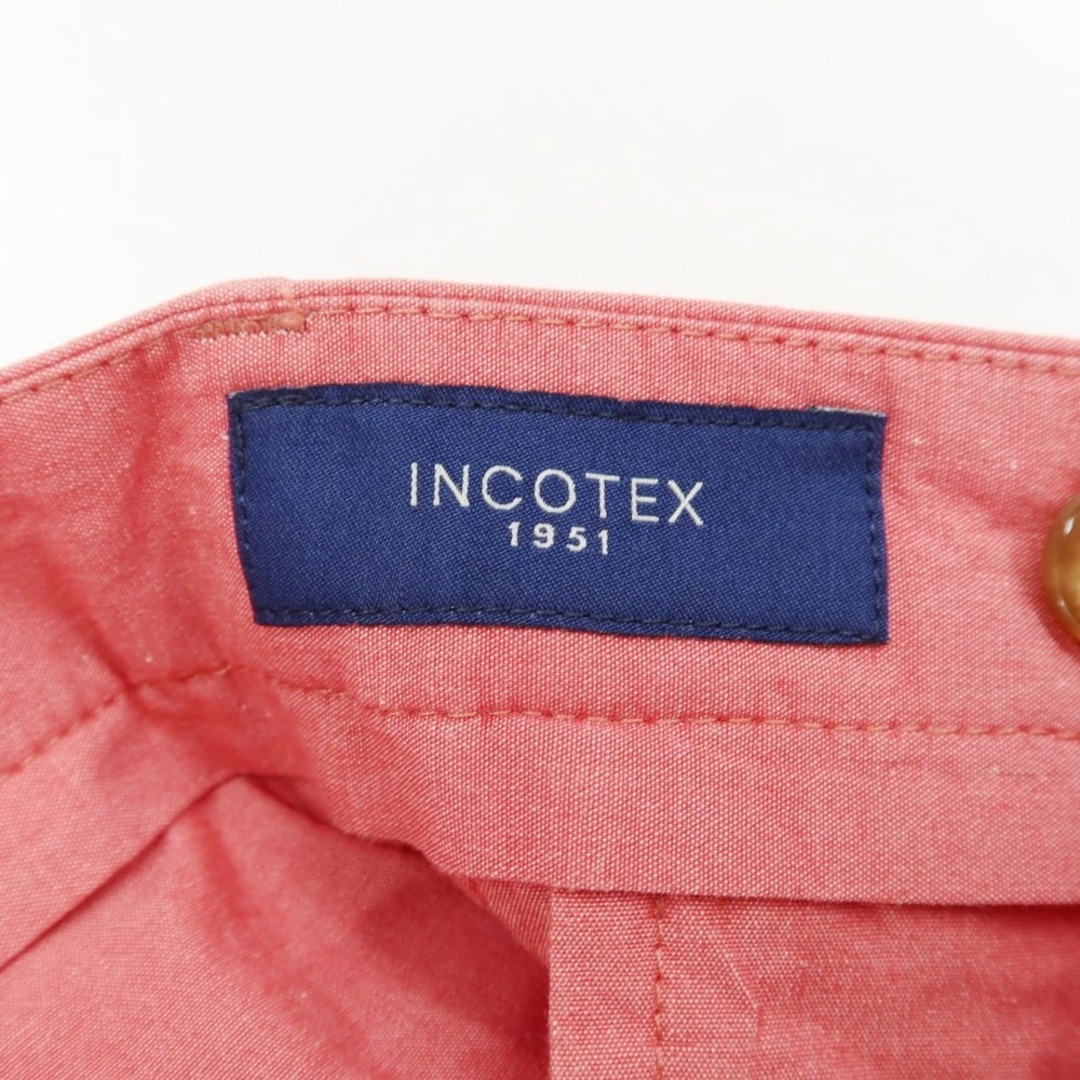 INCOTEX(インコテックス)の【中古】インコテックス INCOTEX ストレッチコットン カジュアルスラックスパンツ ピンク【サイズ44】【メンズ】 メンズのパンツ(スラックス)の商品写真