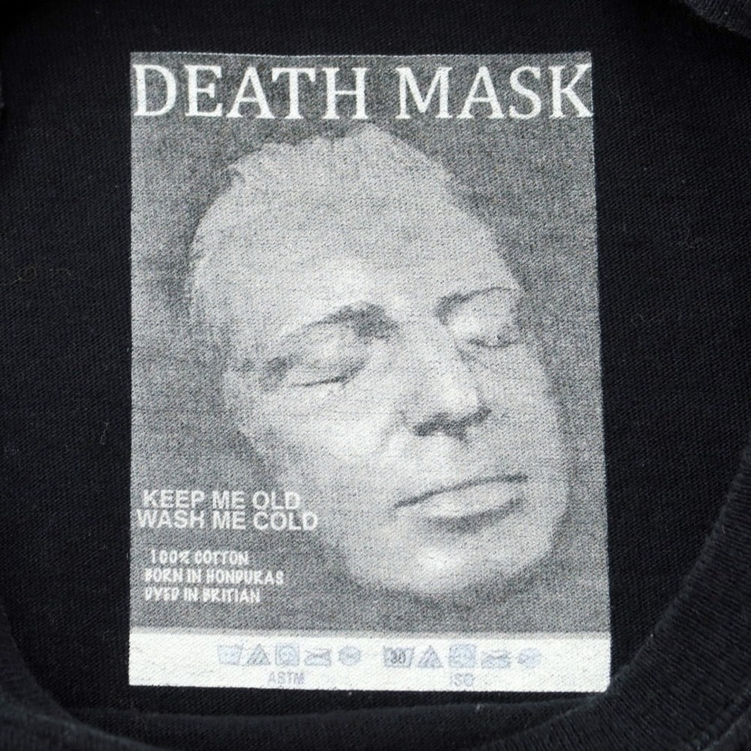 【中古】デスマスク マーチャンダイズ DEATHMASK Merchandise コットン クルーネック 半袖Ｔシャツ ブラック【サイズ表記なし（M位）】【メンズ】 メンズのトップス(Tシャツ/カットソー(半袖/袖なし))の商品写真