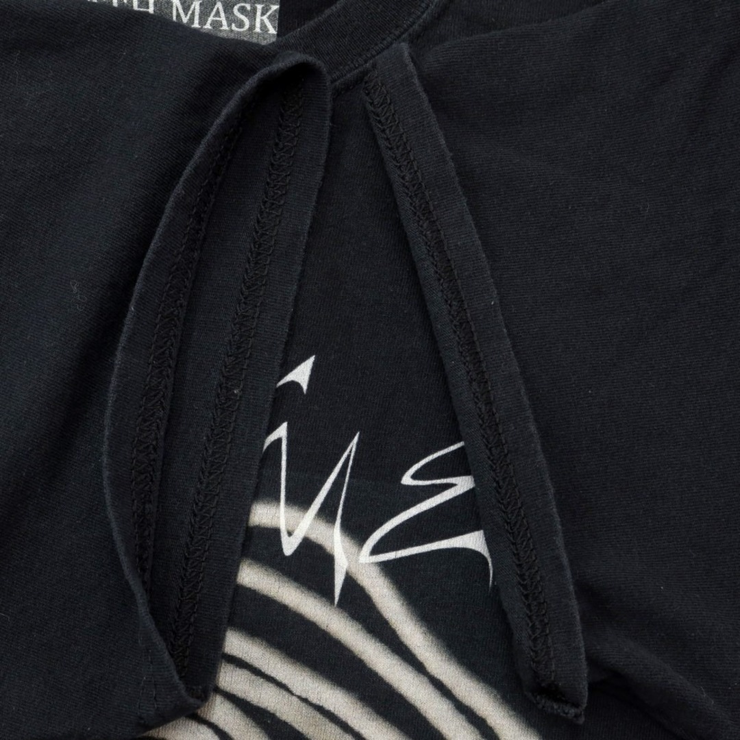 【中古】デスマスク マーチャンダイズ DEATHMASK Merchandise コットン クルーネック 半袖Ｔシャツ ブラック【サイズ表記なし（M位）】【メンズ】 メンズのトップス(Tシャツ/カットソー(半袖/袖なし))の商品写真