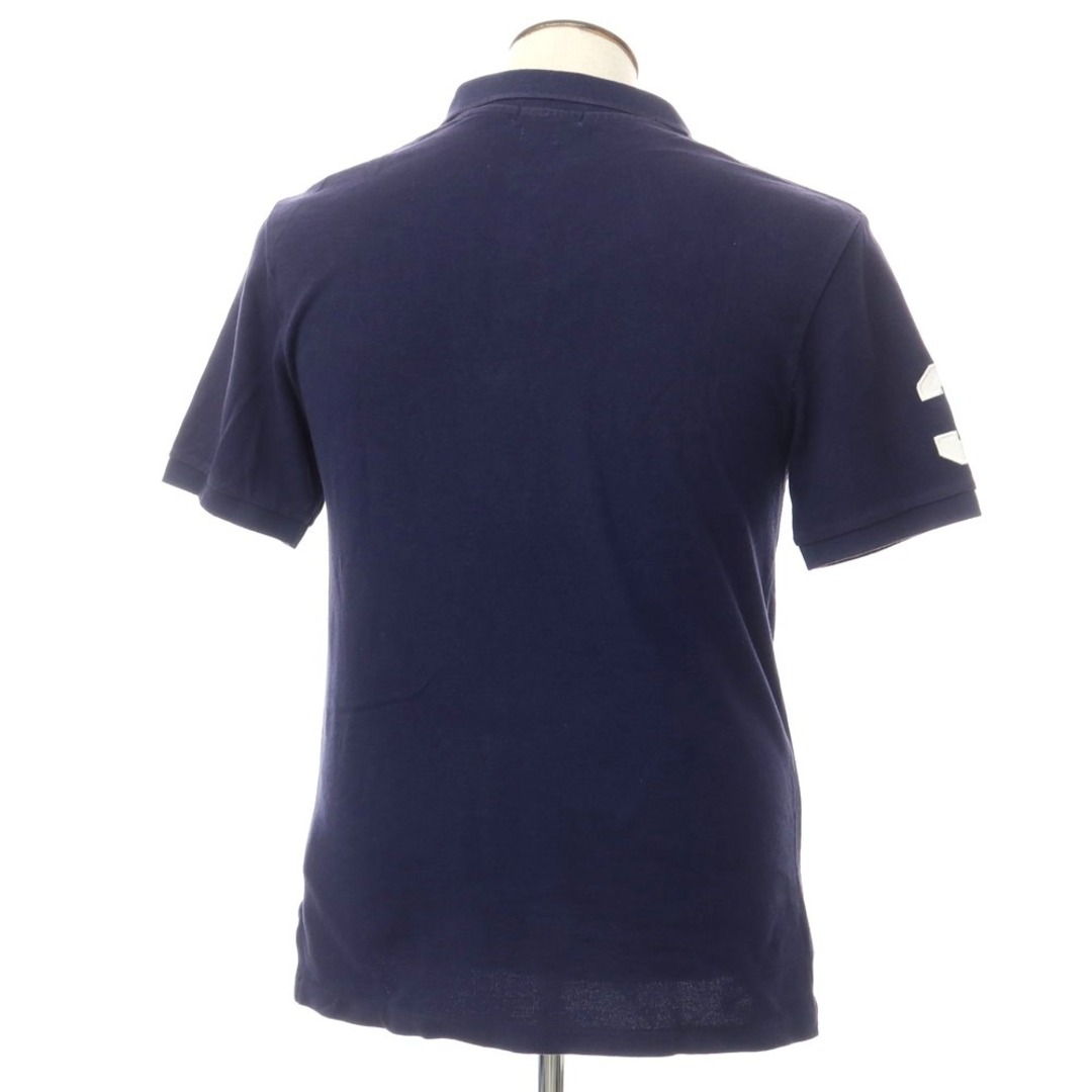 POLO RALPH LAUREN(ポロラルフローレン)の【中古】ポロ ラルフローレン Polo Ralph Lauren コットン鹿の子 半袖ポロシャツ ネイビー【サイズXL】【メンズ】 メンズのトップス(ポロシャツ)の商品写真