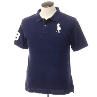 ポロラルフローレン(POLO RALPH LAUREN)の【中古】ポロ ラルフローレン Polo Ralph Lauren コットン鹿の子 半袖ポロシャツ ネイビー【サイズXL】【メンズ】(ポロシャツ)