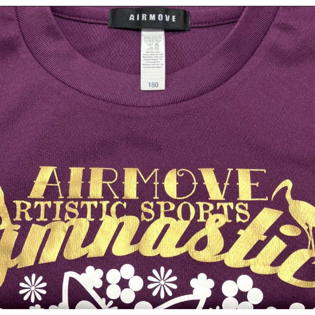 エアムーブ　AIRMOVE  gymnastics  体操 Tシャツ　2着セット スポーツ/アウトドアのスポーツ/アウトドア その他(その他)の商品写真