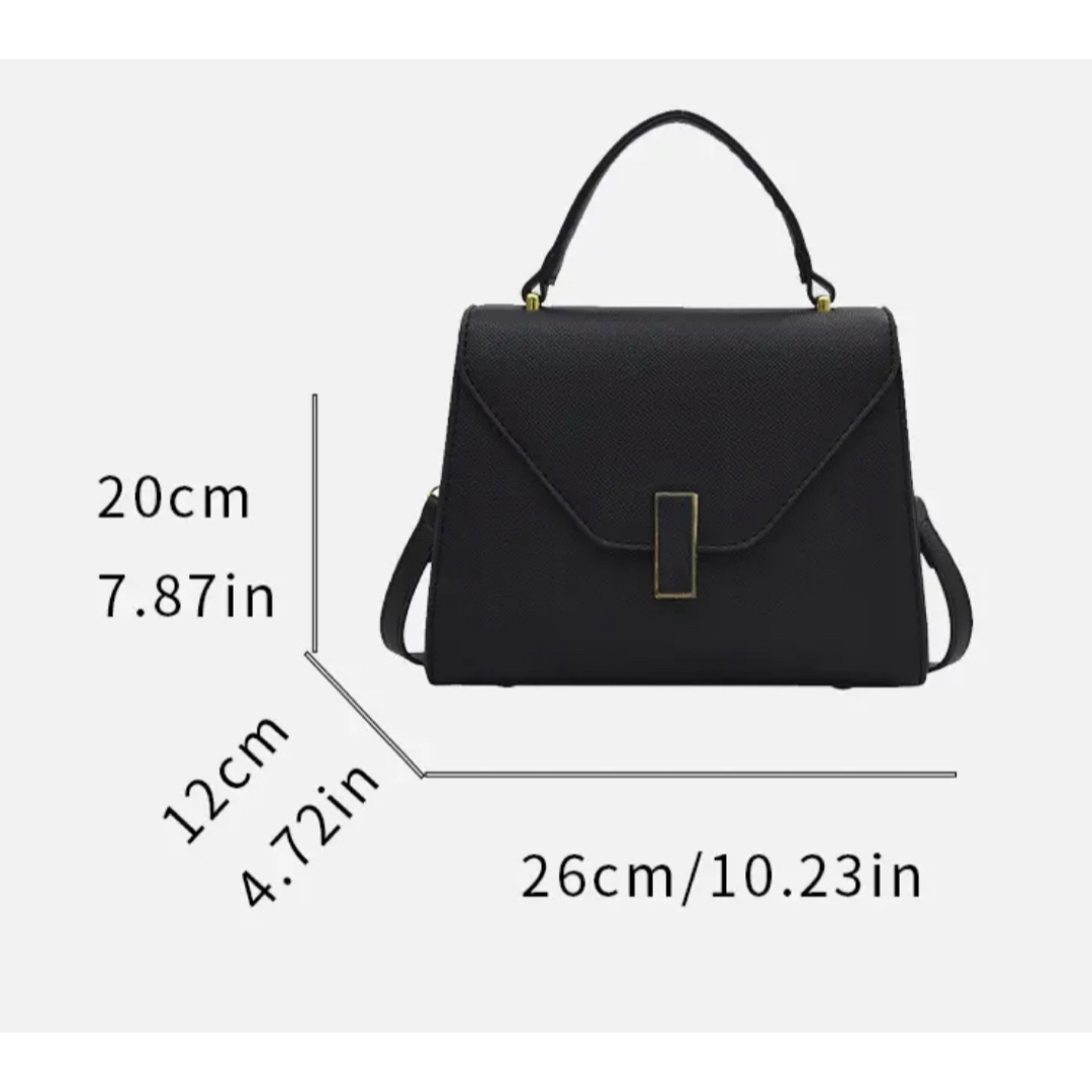 新品未使用 本革 レザーハンドバッグ 高級 デザイナー BAG 22cm レディースのバッグ(ハンドバッグ)の商品写真