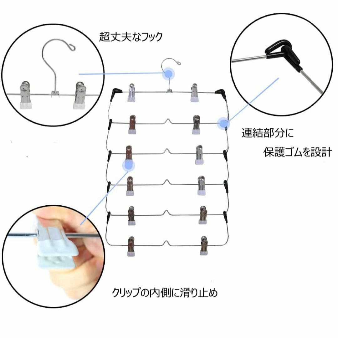 商品荷物数:2Red Horse Home ズボン スラックスハンガー ボト インテリア/住まい/日用品の日用品/生活雑貨/旅行(日用品/生活雑貨)の商品写真