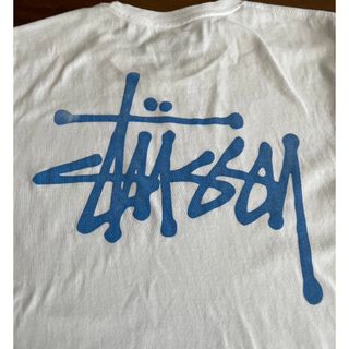 ステューシー　Tシャツ　白　ロゴ　s レディース(Tシャツ/カットソー(半袖/袖なし))