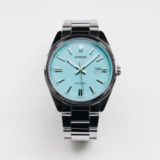CASIO - CASIO ターコイズブルー　腕時計　MTP-1302D-2A2JF