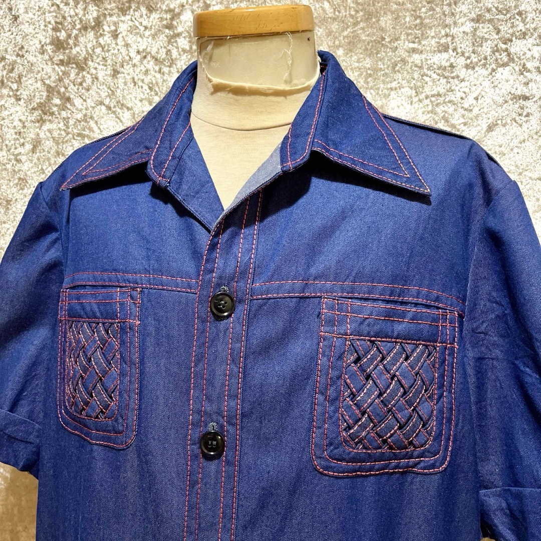 70’s Ace Custom Tailor サファリ タイプ シャツ メンズのトップス(シャツ)の商品写真