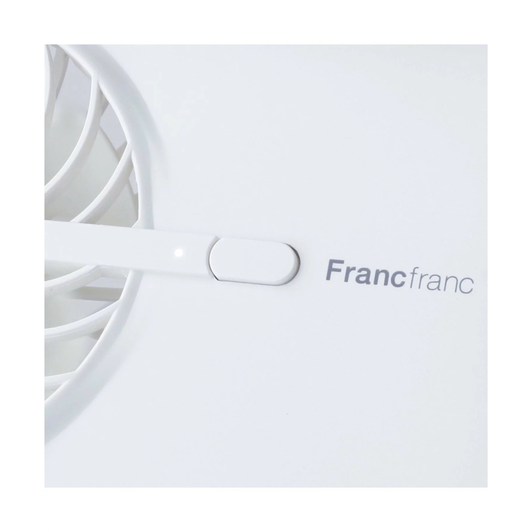 Francfranc(フランフラン)の【新品未開封】フランフラン　フレ　キャリーファン　ホワイト　Francfranc スマホ/家電/カメラの冷暖房/空調(扇風機)の商品写真