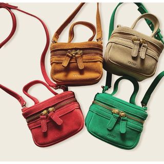 BEAUTY&YOUTH UNITED ARROWS - chiiiibag マイクロバニティ　チーバッグ　スエード　ベージュ