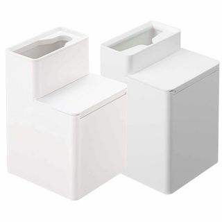 色:ホワイト_スタイル:流せるトイレブラシスタンド&トイレワイパースタンド山(日用品/生活雑貨)