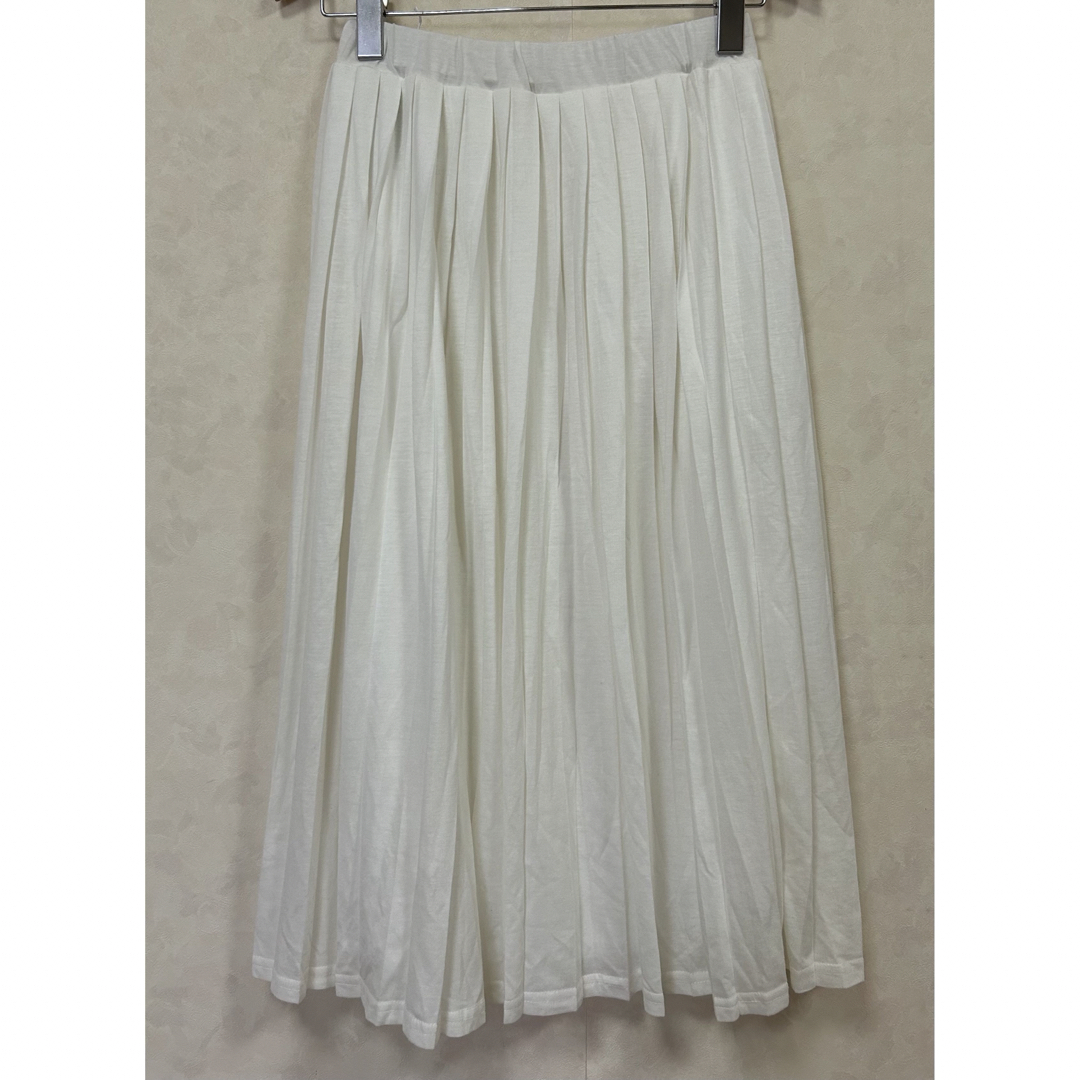 INGNI(イング)の新品 INGNI イング レディース プリーツスカート オフホワイト Mサイズ レディースのスカート(ロングスカート)の商品写真