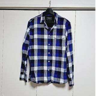 新品 ILL'S  青チェック柄 長袖シャツ L(シャツ)