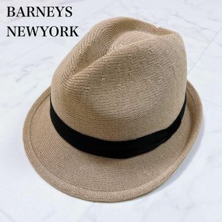 BARNEYS NEW YORK - ◇バーニーズニューヨーク ソフトハット 中折れ帽 リボン