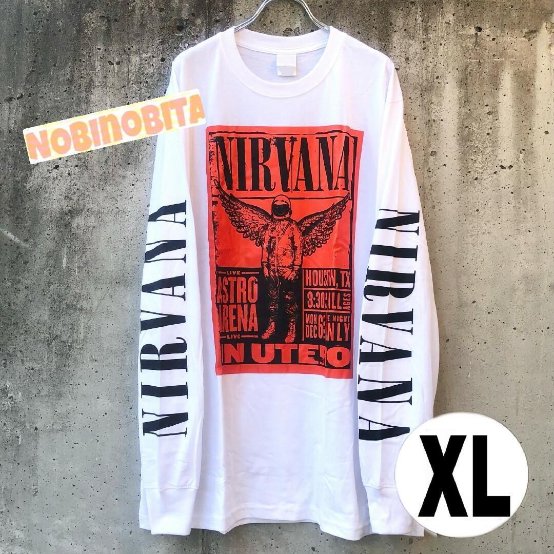 METALLICA(メタリカ)のXL長袖T/ nirvana ポスター Tシャツ メンズのトップス(Tシャツ/カットソー(七分/長袖))の商品写真