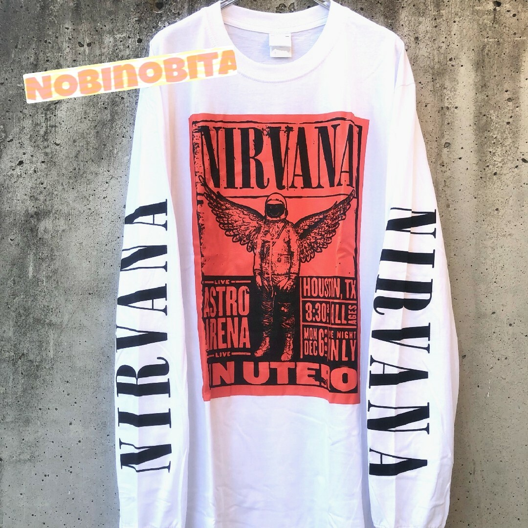 METALLICA(メタリカ)のXL長袖T/ nirvana ポスター Tシャツ メンズのトップス(Tシャツ/カットソー(七分/長袖))の商品写真