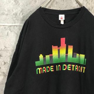 Made In Detroit 街 カラフル USA製 オーバー Tシャツ(Tシャツ/カットソー(半袖/袖なし))