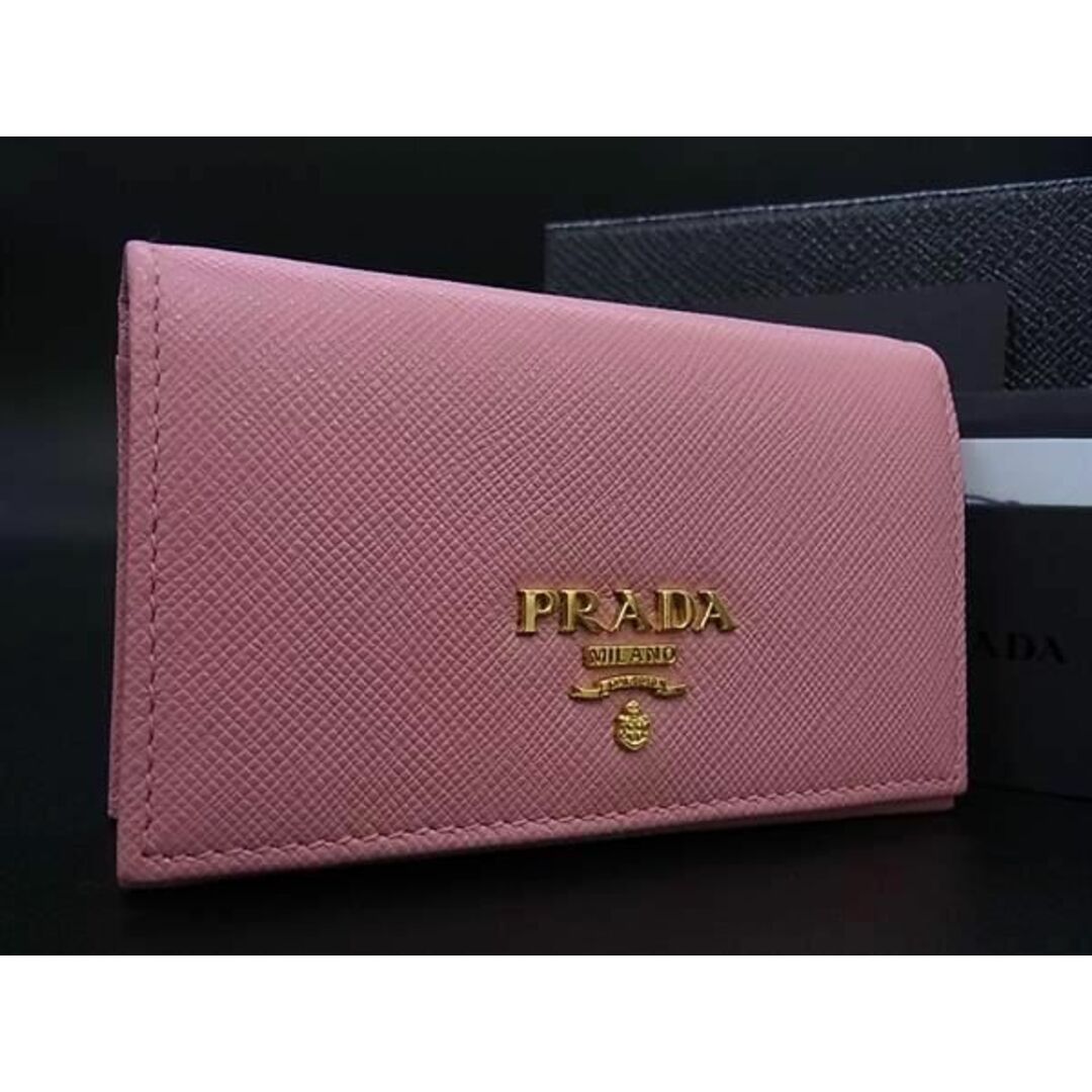 PRADA(プラダ)の■極美品■ PRADA プラダ 1MC122 サフィアーノレザー カードケース カード入れ 名刺入れ レディース ピンク系 FC0361  レディースのアクセサリー(その他)の商品写真