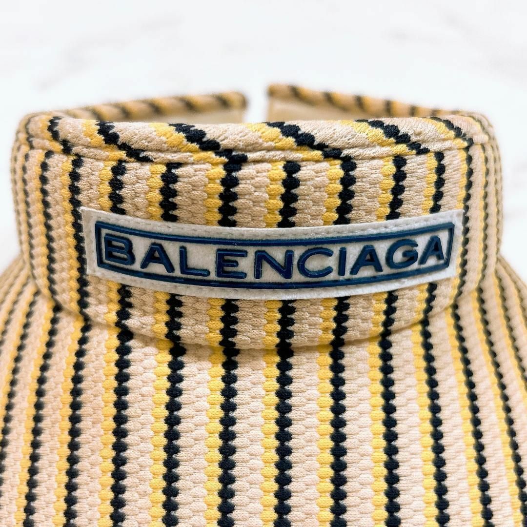 Balenciaga(バレンシアガ)の◇BALENCIAGA バレンシアガ サンバイザー ストライプ レディースの帽子(その他)の商品写真