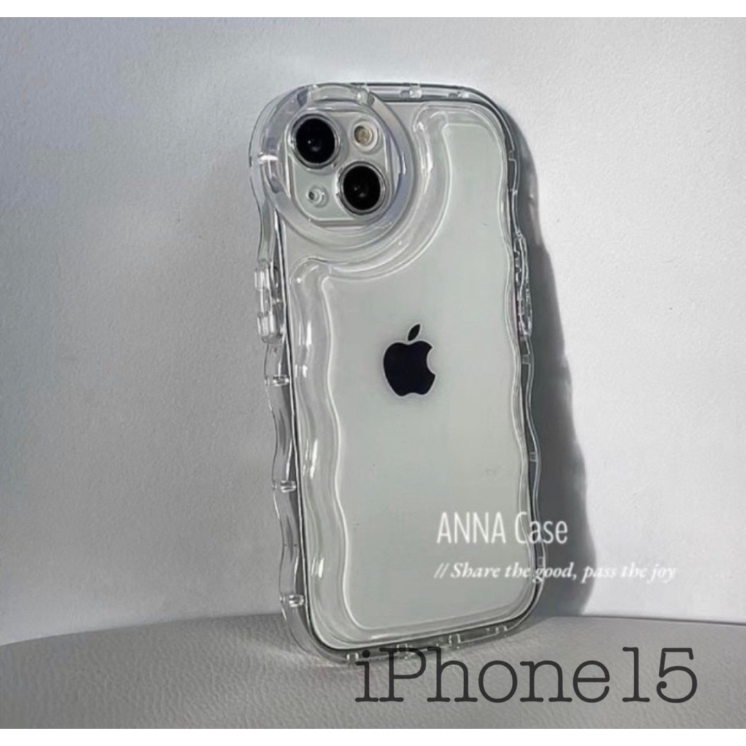 iPhoneケース　透明　クリア　シンプル　アクスタ　iPhone15 ケース スマホ/家電/カメラのスマホアクセサリー(iPhoneケース)の商品写真