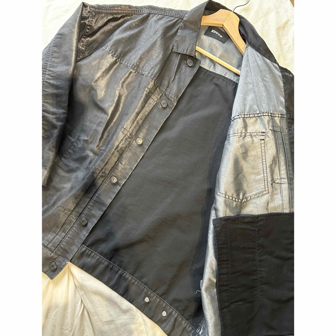 ZUCCa(ズッカ)のズッカzucca クリアコットンデニム セットアップ メンズのジャケット/アウター(Gジャン/デニムジャケット)の商品写真