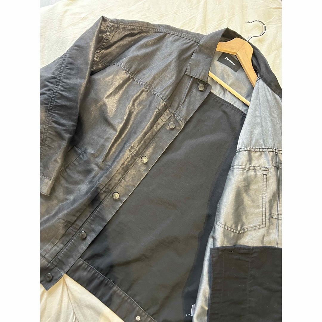 ZUCCa(ズッカ)のズッカzucca クリアコットンデニム セットアップ メンズのジャケット/アウター(Gジャン/デニムジャケット)の商品写真