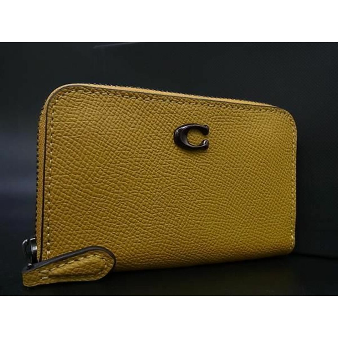 COACH(コーチ)の■新品■未使用■ COACH コーチ C6723 スモール ジップ アラウンド レザー カードケース カード入れ 名刺入れ イエロー系 AV8816  レディースのアクセサリー(その他)の商品写真