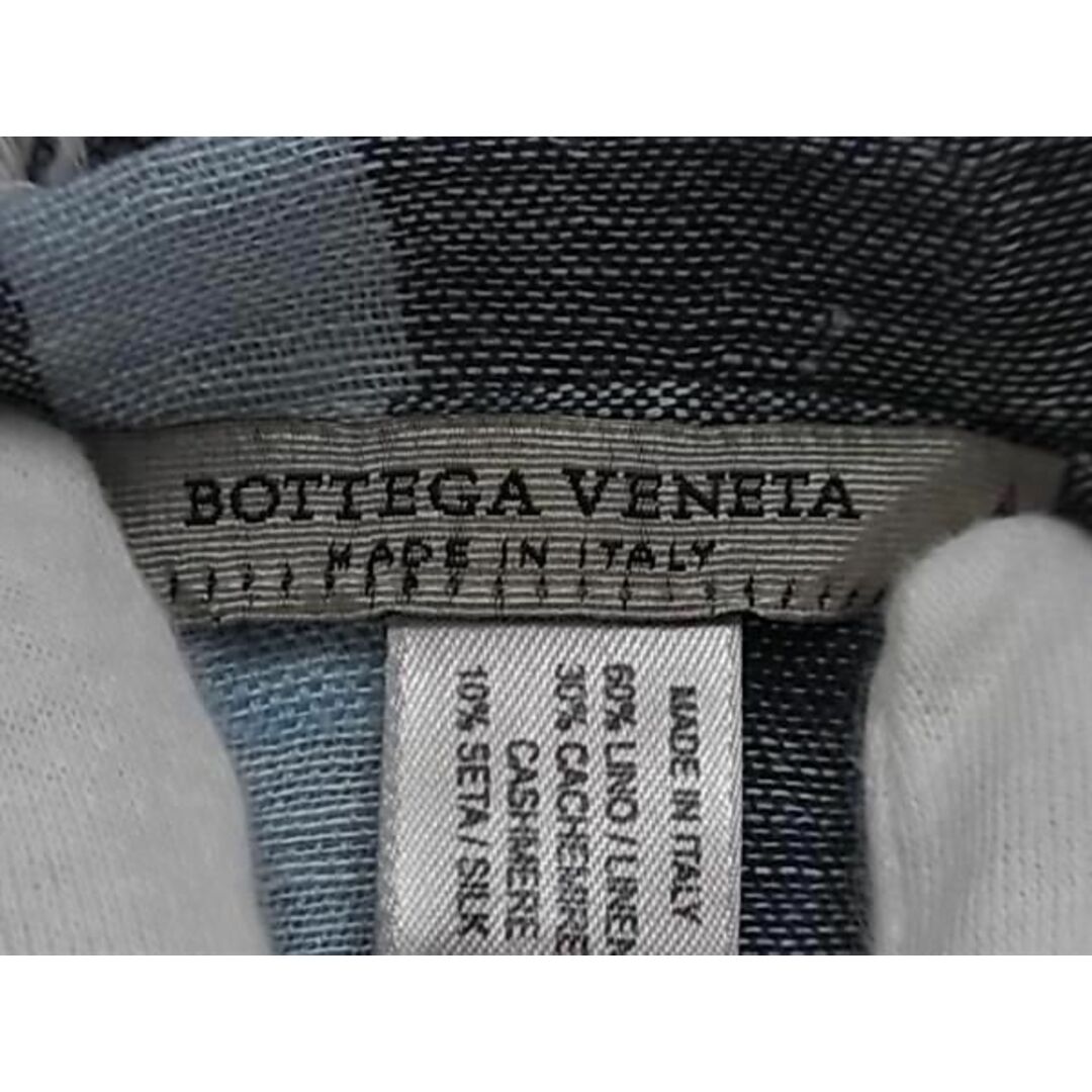 Bottega Veneta(ボッテガヴェネタ)の■新品同様■ BOTTEGA VENETA ボッテガヴェネタ ウール60％×カシミア30％ フリンジ マフラー ストール ショール ブルー系 BG7424 レディースのアクセサリー(その他)の商品写真